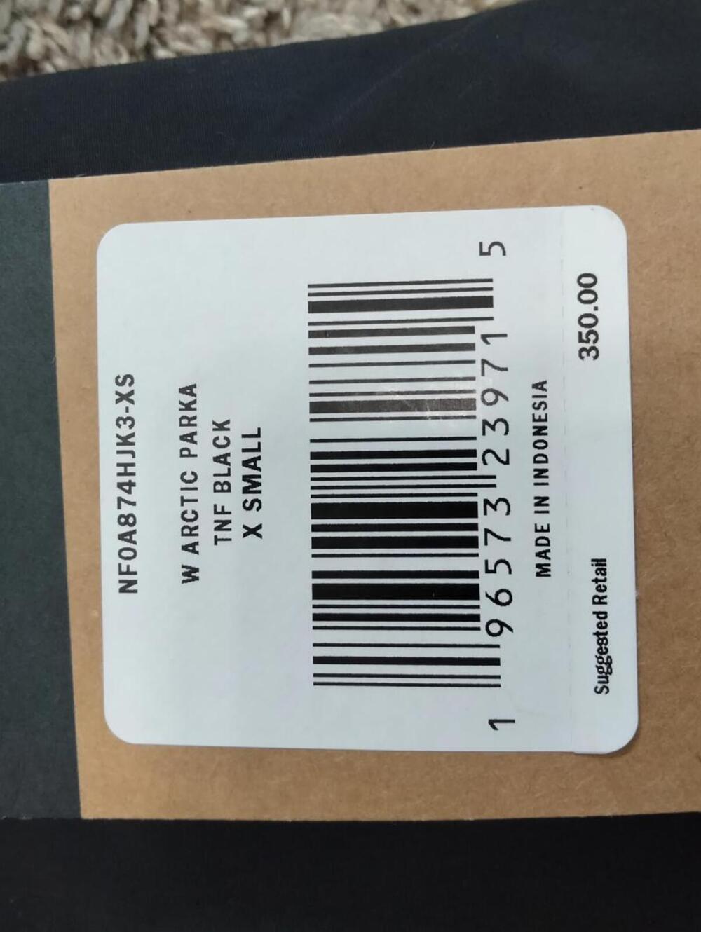 The North Face Women's Arctic Parka Down Coat TNF Black Sz XS BRAND NEW - Picture 8 of 9